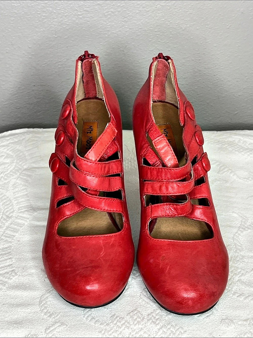 Miz Mooz Sharon Red Heels Size 8